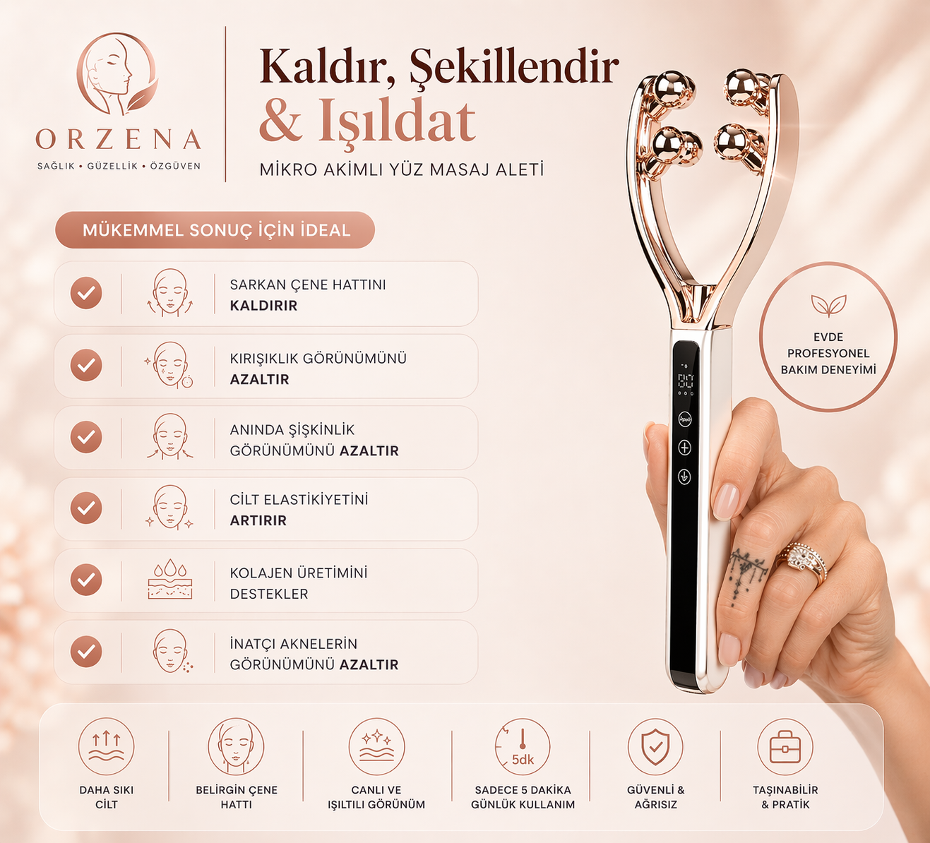 Orzena Yüz Gerdirme Aleti