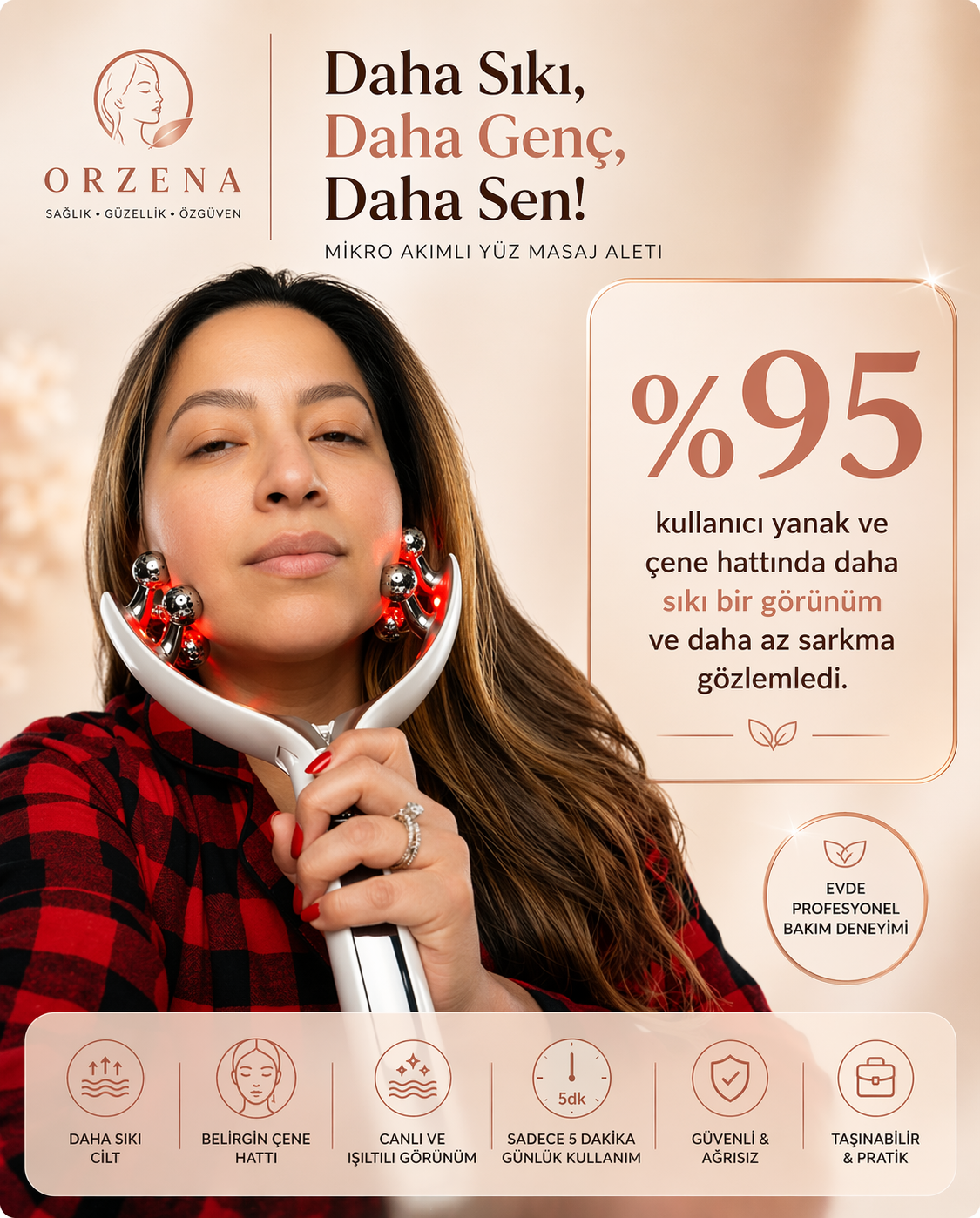 Orzena Yüz Gerdirme Aleti